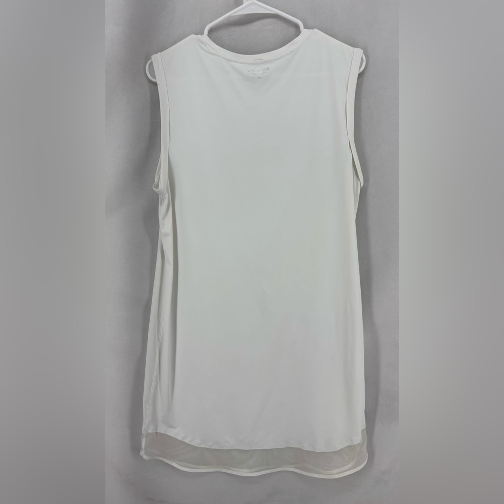 Athleta women’s medium white sunlover UPF lightweight tank dress sleeveless - Picture 3 of 9